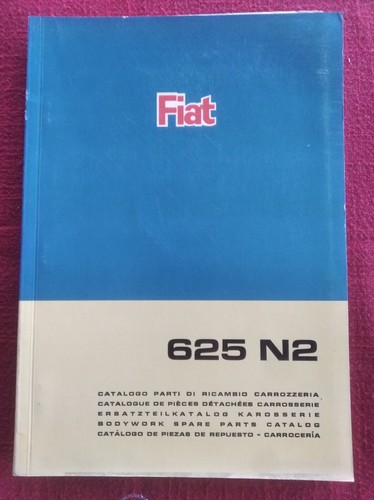 Fiat 625 625n2 catalogo - 625, n2