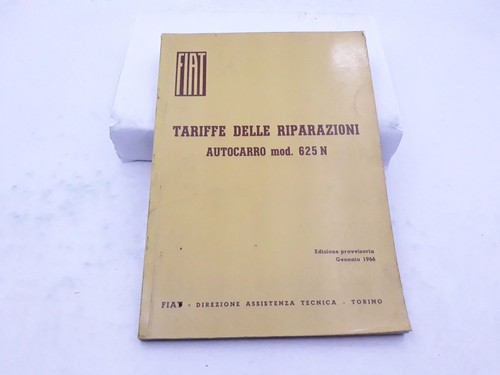 Manuale officina fiat - manuale, 625n