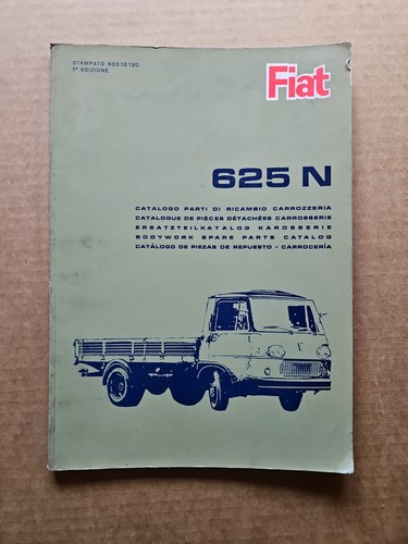 Fiat 625 catalogo parti di - n,